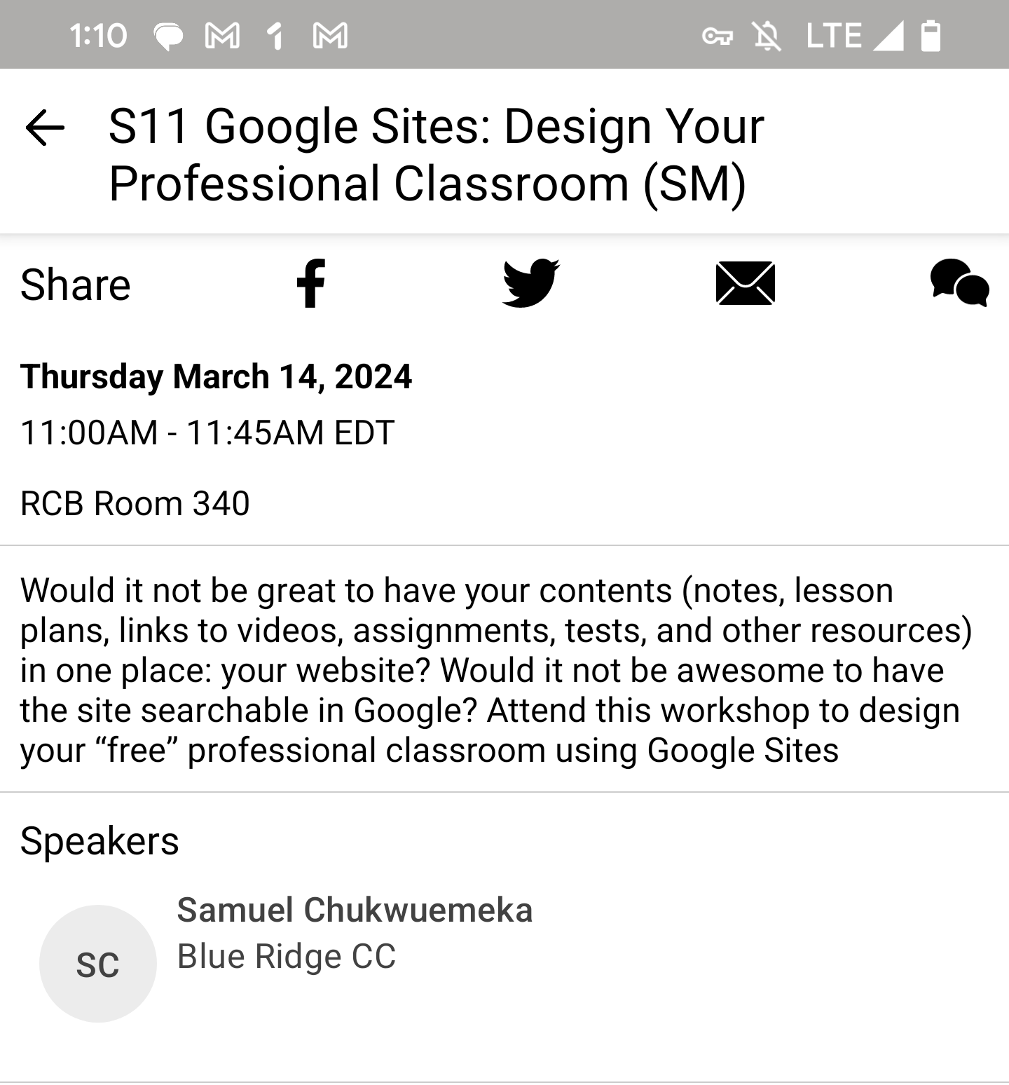 NCMATYC 2024: Google Sheets