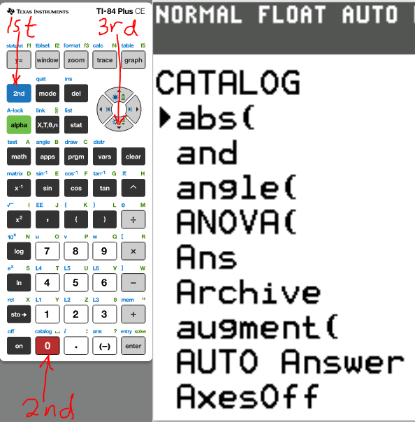 TI Calculator: Set Up 1