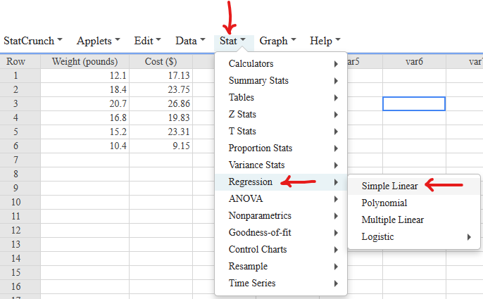 Linear Regression: Step 1