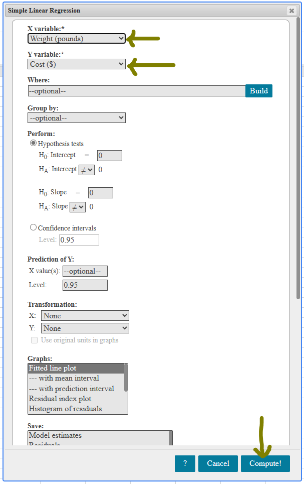 Linear Regression: Step 2